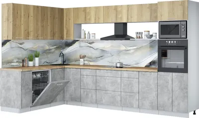 

Кухонный гарнитур, Мила Лайт 1.896х3.38-2