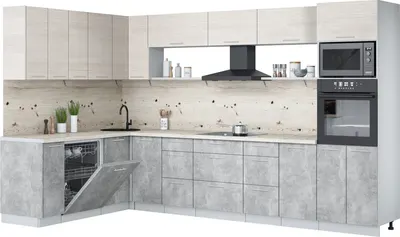 

Кухонный гарнитур, Мила Лайт 1.896х3.38-2