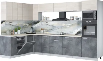 

Кухонный гарнитур, Мила Лайт 1.896х3.38-2