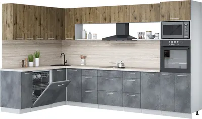 

Кухонный гарнитур, Мила Лайт 1.896х3.38-2