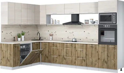 

Кухонный гарнитур, Мила Лайт 1.896х3.38-2