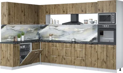 

Кухонный гарнитур, Мила Лайт 1.896х3.38-2