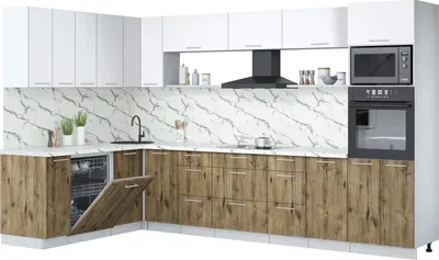 

Кухонный гарнитур, Мила Лайт 1.896х3.38-2