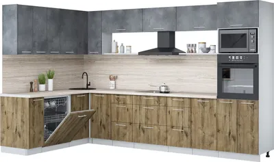 

Кухонный гарнитур, Мила Лайт 1.896х3.38-2