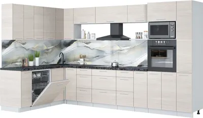 

Кухонный гарнитур, Мила Лайт 1.896х3.48