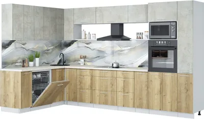 

Кухонный гарнитур, Мила Лайт 1.896х3.48