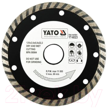 

Отрезной диск алмазный Yato, YT-6023