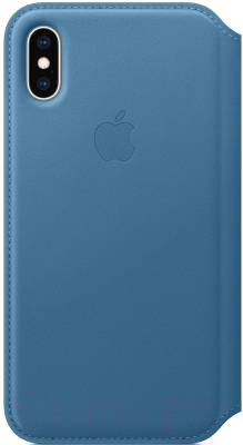 

Чехол-книжка Apple, Leather Folio для iPhone XS Cape Cod Blue / MRX02