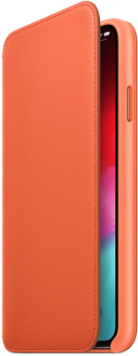 Чехол-книжка Apple Leather Folio для iPhone XS Sunset / MVFC2