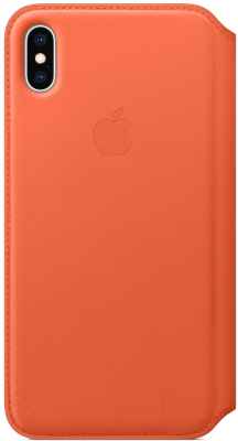Чехол-книжка Apple Leather Folio для iPhone XS Max Sunset / MVFU2