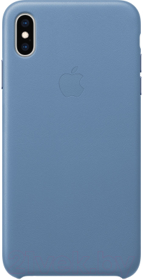Чехол-накладка Apple Leather Case для iPhone XS Max Cornflower / MVFX2