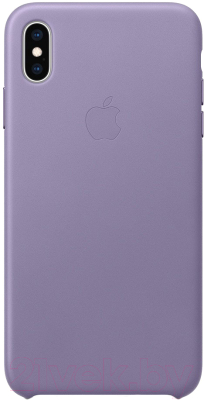 Чехол-накладка Apple Leather Case для iPhone XS Max Lilac / MVH02
