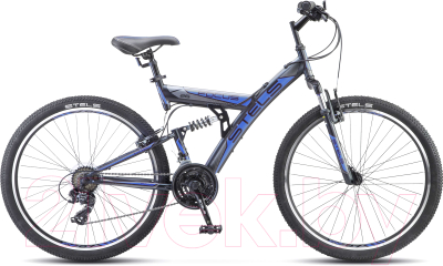 Велосипед STELS Focus V 18 SP 26 V030 (18, черный/синий)