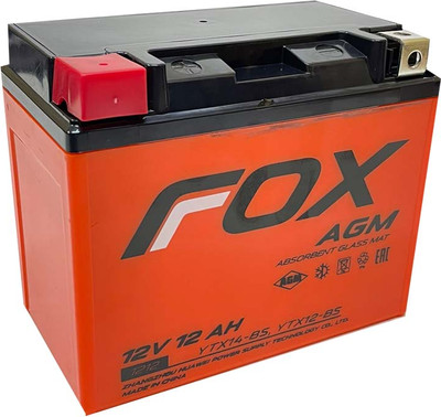 

Мотоаккумулятор, (1) YTX12-BS 180A / FOX 1212