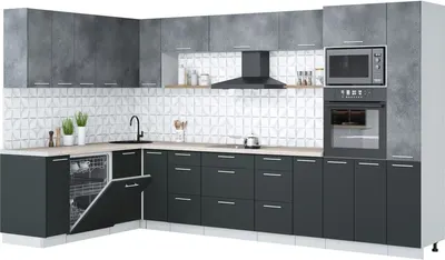 

Кухонный гарнитур, Мила Лайт 1.896х3.48