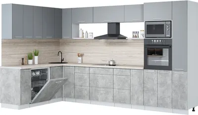 

Кухонный гарнитур, Мила Лайт 1.896х3.48