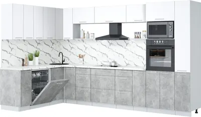 

Кухонный гарнитур, Мила Лайт 1.896х3.48