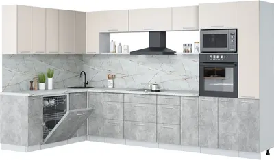 

Кухонный гарнитур, Мила Лайт 1.896х3.48