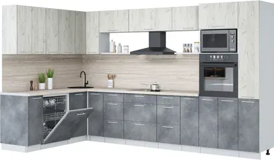 

Кухонный гарнитур, Мила Лайт 1.896х3.48