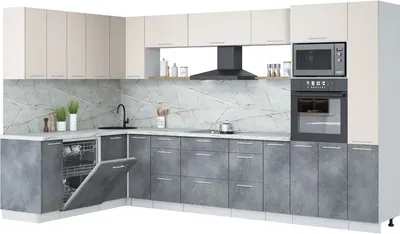 

Кухонный гарнитур, Мила Лайт 1.896х3.48