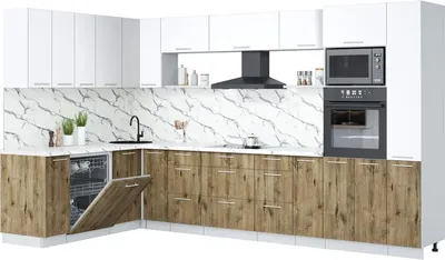 

Кухонный гарнитур, Мила Лайт 1.896х3.48