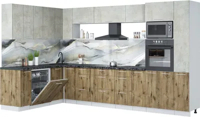 

Кухонный гарнитур, Мила Лайт 1.896х3.48