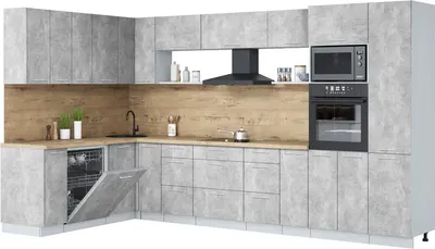 

Кухонный гарнитур, Мила Лайт 1.896х3.58