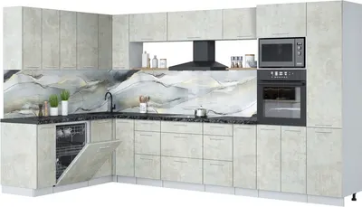 

Кухонный гарнитур, Мила Лайт 1.896х3.58