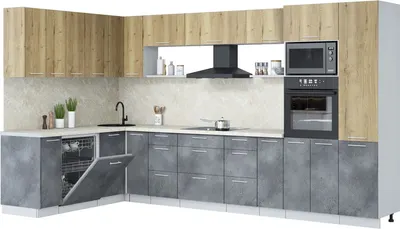 

Кухонный гарнитур, Мила Лайт 1.896х3.58