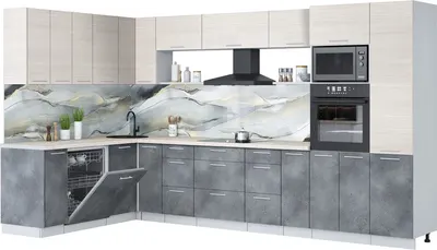 

Кухонный гарнитур, Мила Лайт 1.896х3.58