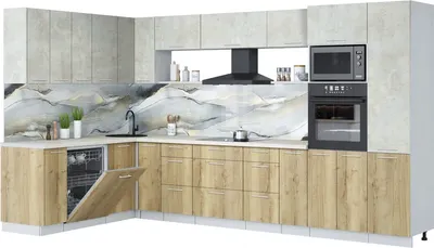 

Кухонный гарнитур, Мила Лайт 1.896х3.58