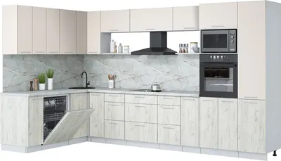 

Кухонный гарнитур, Мила Лайт 1.896х3.58