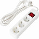 Удлинитель Sonnen PSW-303 / 513660 (3м, 3 розетки, белый) -