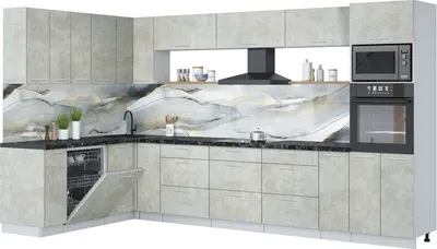 

Кухонный гарнитур, Мила Лайт 1.896х3.58-2