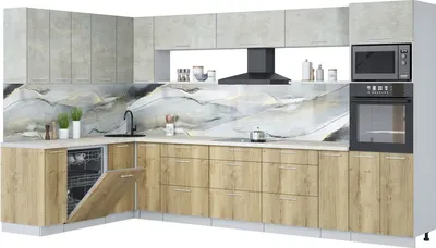 

Кухонный гарнитур, Мила Лайт 1.896х3.58-2