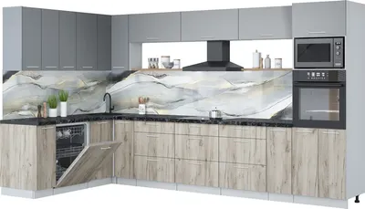 

Кухонный гарнитур, Мила Лайт 1.896х3.58-2