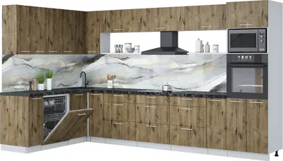 

Кухонный гарнитур, Мила Лайт 1.896х3.58-2