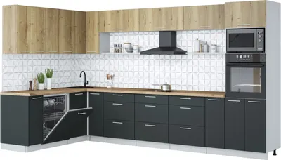 

Кухонный гарнитур, Мила Лайт 1.896х3.58-2