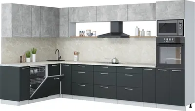 

Кухонный гарнитур, Мила Лайт 1.896х3.58-2