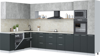 

Кухонный гарнитур, Мила Лайт 1.896х3.68