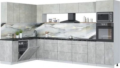 

Кухонный гарнитур, Мила Лайт 1.896х3.58-2