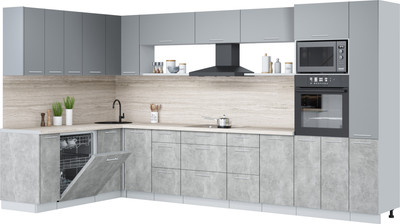 

Кухонный гарнитур, Мила Лайт 1.896х3.68