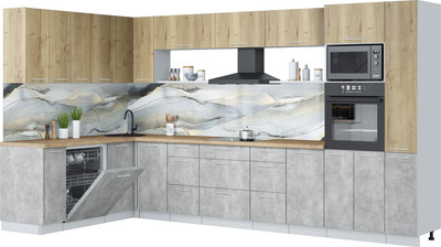 

Кухонный гарнитур, Мила Лайт 1.896х3.68