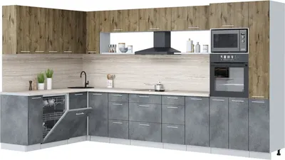 

Кухонный гарнитур, Мила Лайт 1.896х3.68