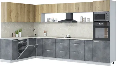 

Кухонный гарнитур, Мила Лайт 1.896х3.58-2