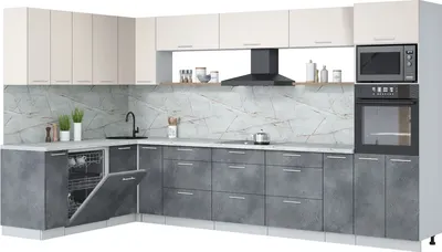 

Кухонный гарнитур, Мила Лайт 1.896х3.58-2