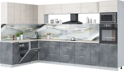 

Кухонный гарнитур, Мила Лайт 1.896х3.58-2