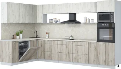 

Кухонный гарнитур, Мила Лайт 1.896х3.58-2