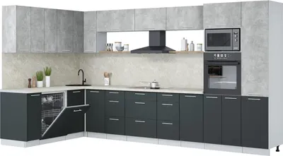 

Кухонный гарнитур, Мила Лайт 1.896х3.78