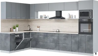 

Кухонный гарнитур, Мила Лайт 1.896х3.58-2